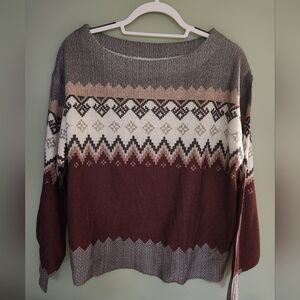 Multicolor Patterned Sweater